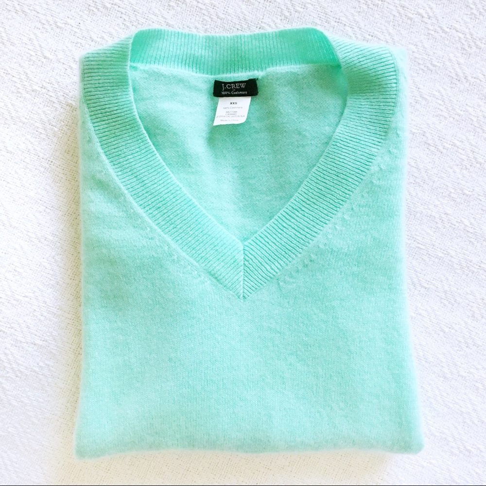 j.crew v-neck cashmere sweater